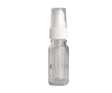 Fles 10ml met Serum Pompje / Dispenser