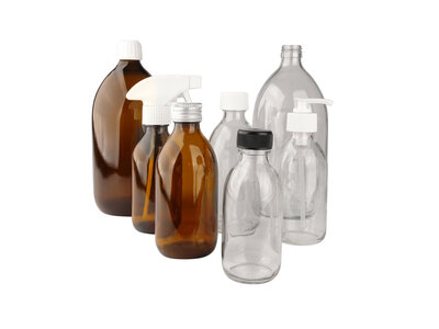 Medicijnflessen Glas