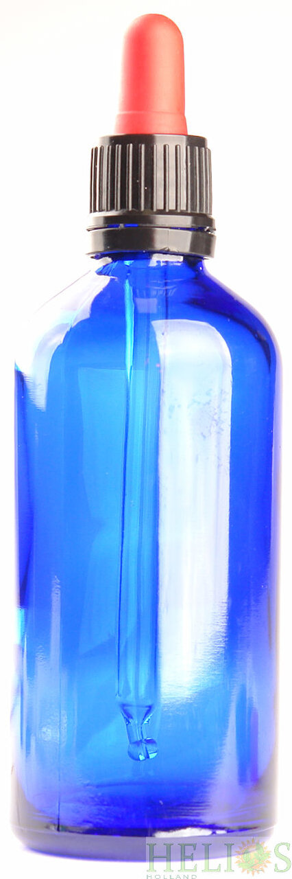 Affordable Whole tray Bottles Blue  Glass 100ml TRAY with Glass Dropper