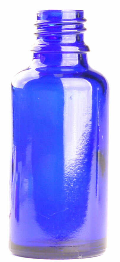 kobalt blauw glazen 30ml flesje