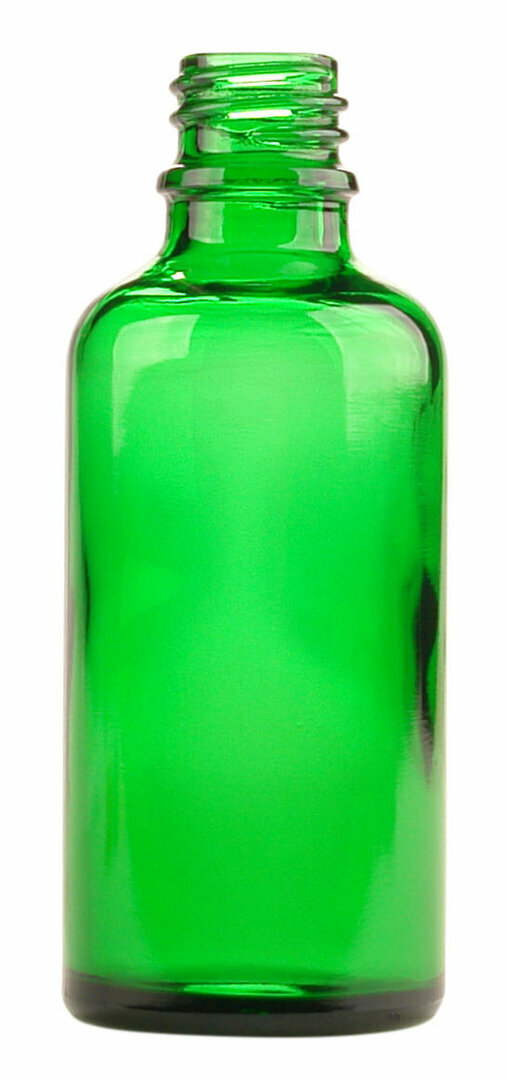 groen glazen 50ml flesje 