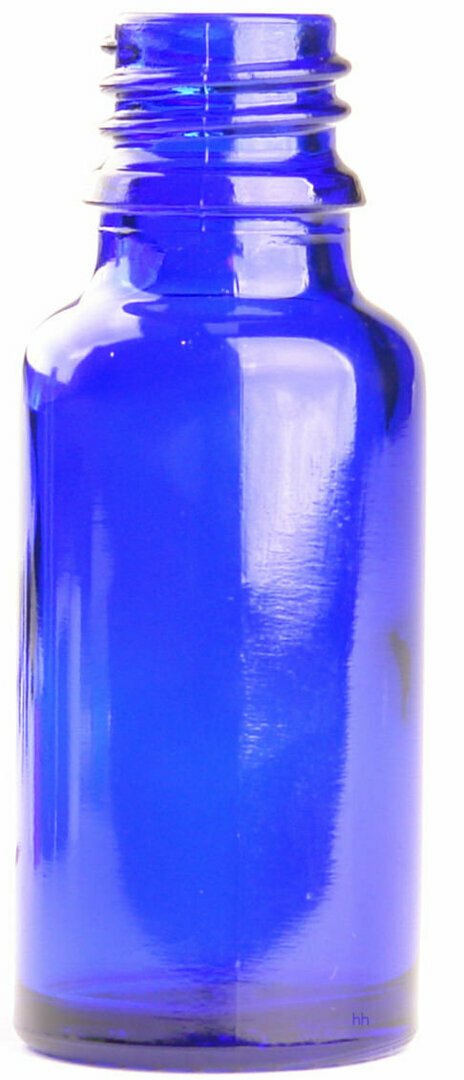 blauwe glazen 20ml druppelflesje