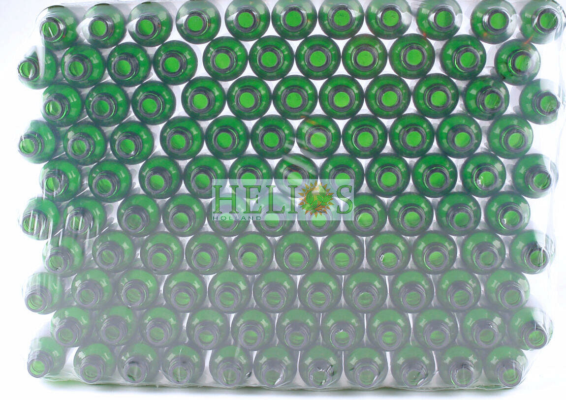 Flesjes 50ml Groen Glas voordelige TRAY