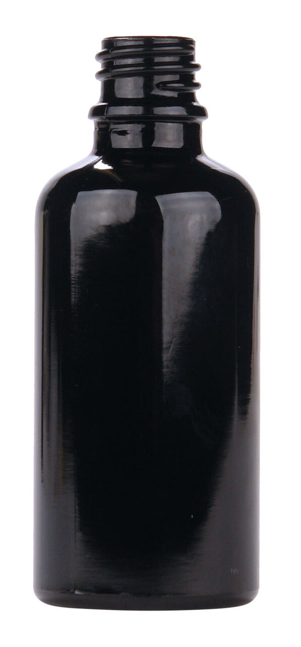 zwart glazen 50ml druppelflesje