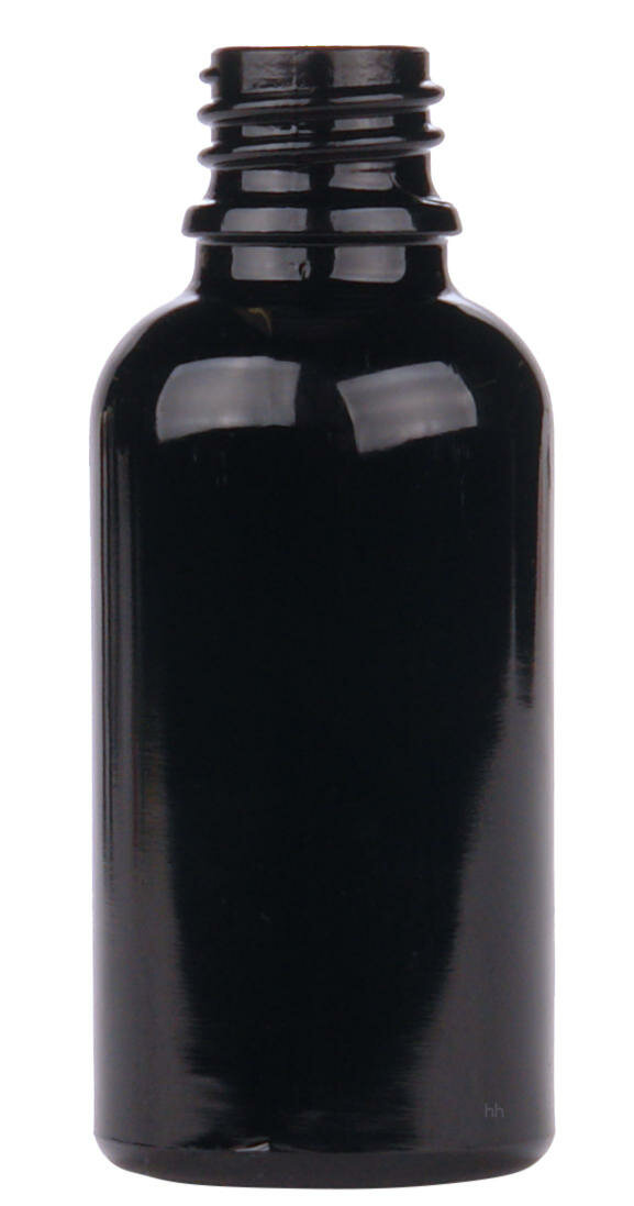 zwart glas 30ml druppelflesje