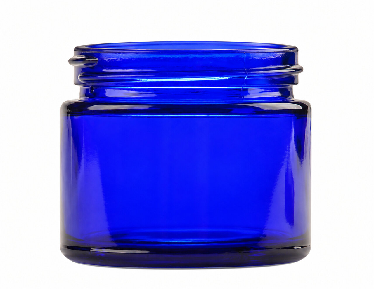 Kobaltblauw glazen potje 50 ml zonder deksel