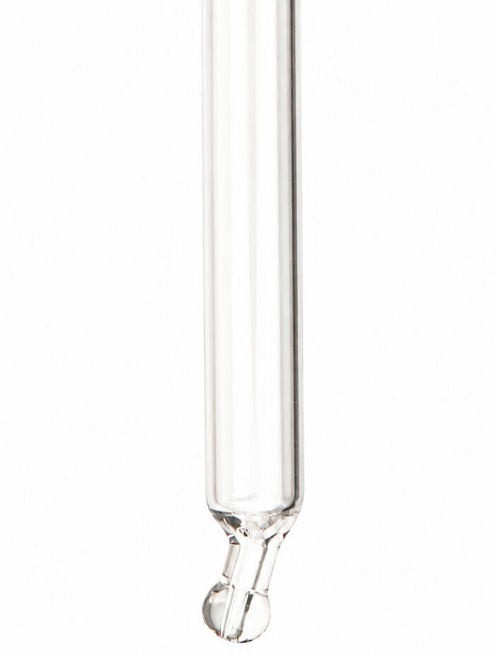 druppel pipet met gebogen tip