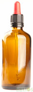 Affordable Whole tray Bottles Amber  Glass 100ml TRAY with Glass Dropper