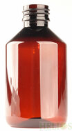 PET Siroop / Medicijn Fles 200ml amber bruin