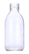 Glazen Medicijn / Siroop Fles Helder 150ml zonder accessoires