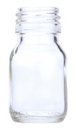 Glazen Medicijn / Siroop Fles Helder 30ml 