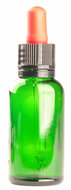 Bottle Green Glass 30ml with Glass Dropper