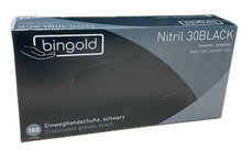 Bingold Handschoenen NITRIL Zwart Poedervrij - CE Keurmerk - Doos 10 x 100st