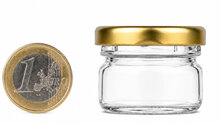Mini Jampotje 28ml met Gouden Deksel