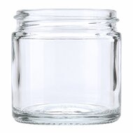 Helder glazen zalfpotje 60 ml zonder deksel
