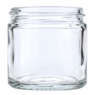 Helder glazen zalfpotje 120 ml zonder deksel