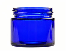 Kobaltblauw glazen potje 50 ml zonder deksel
