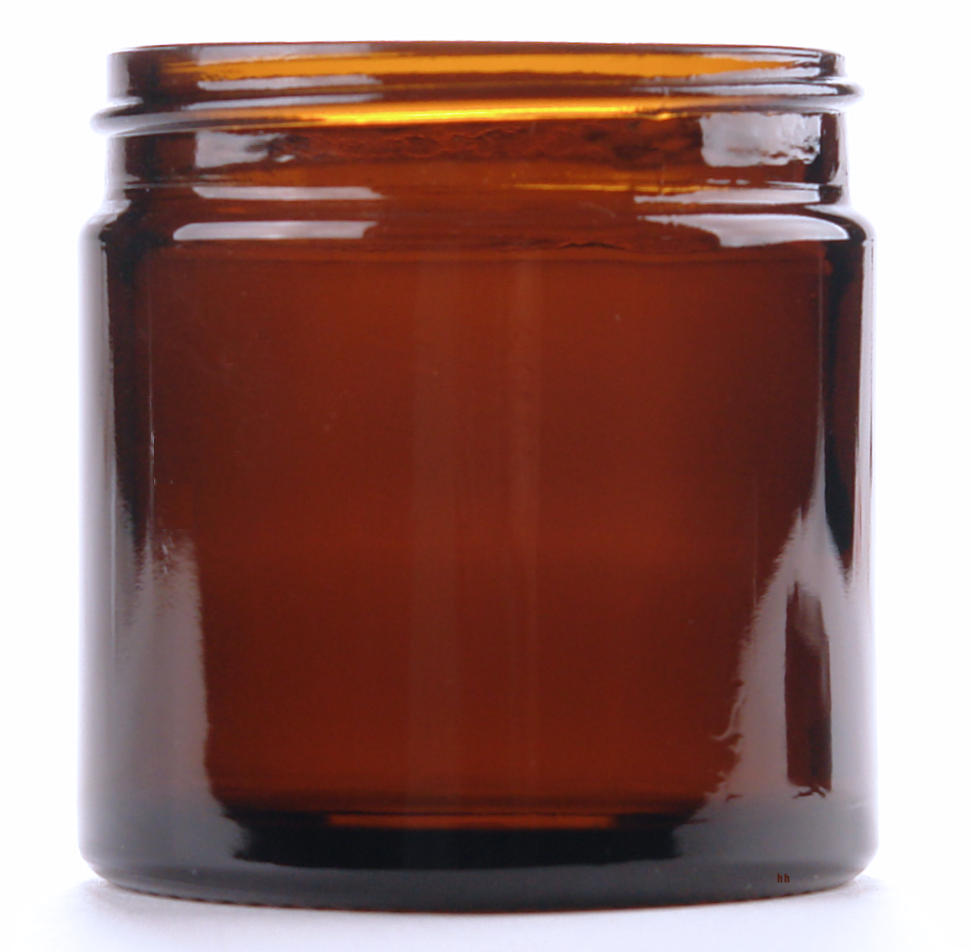 Zalfpot / Crèmepot Bruin Glas 60ml zonder Deksel