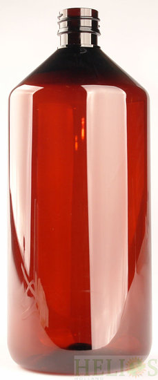 pet fles amber bruin 1 liter 