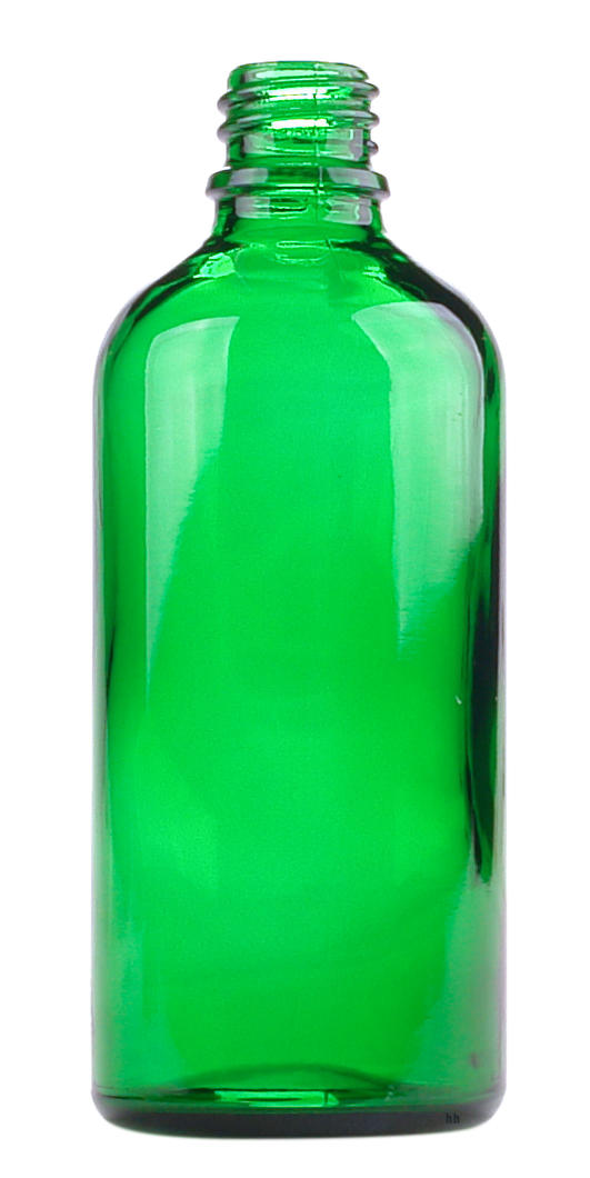 groen glazen 100ml flesje