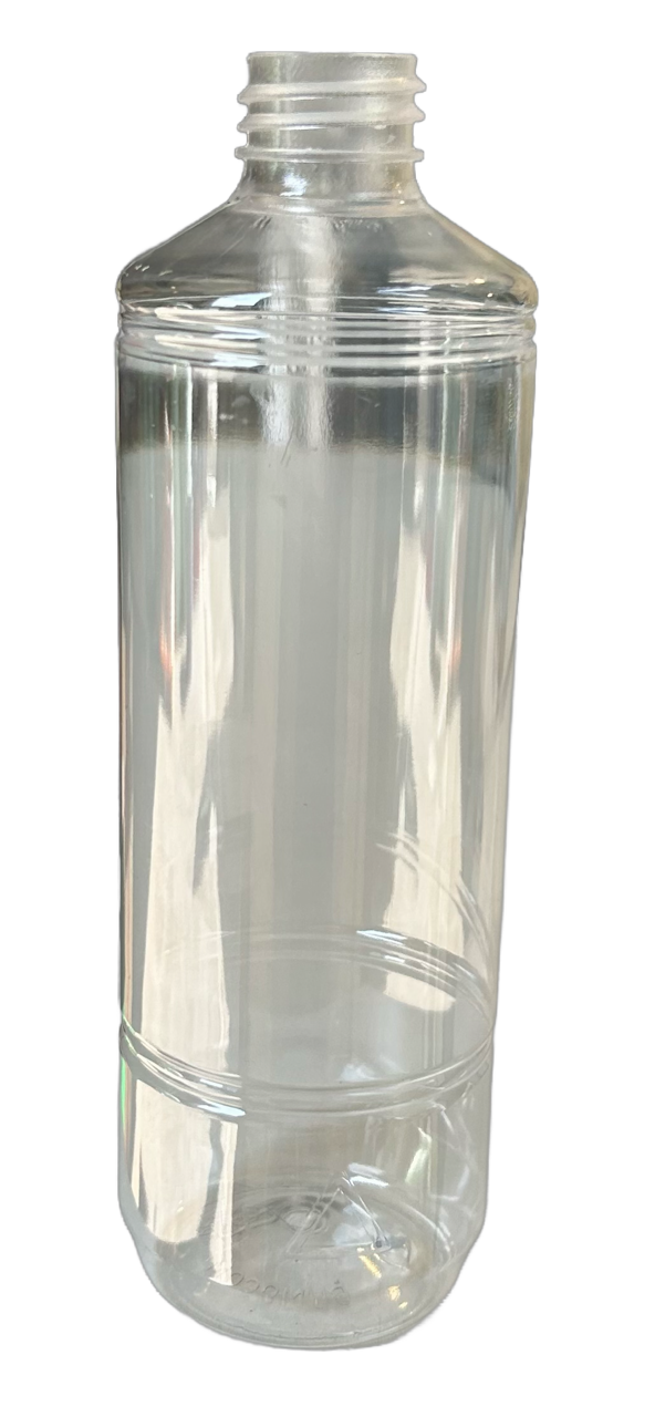 PET Fles / Medicijnfles 500ml Helder Cylindric 28/410