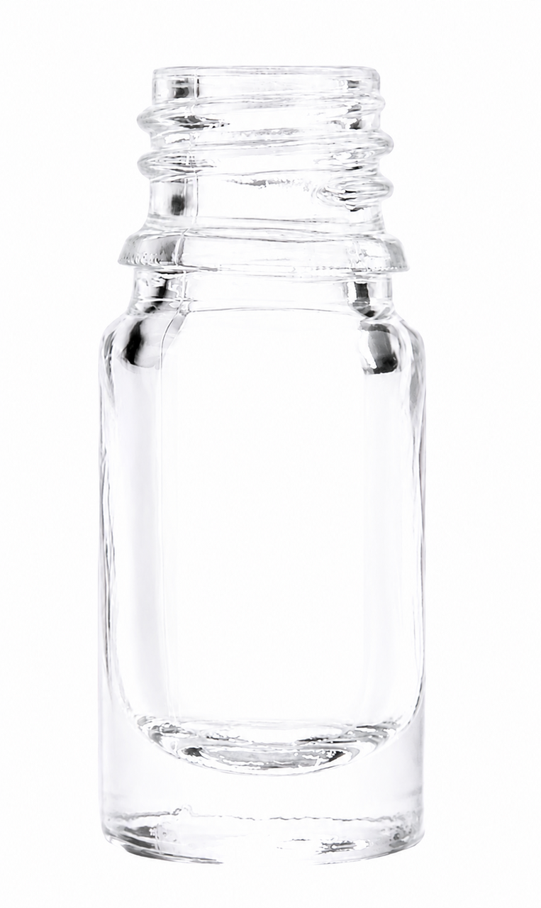 Druppelflesje 5 ml helder glas DIN 18