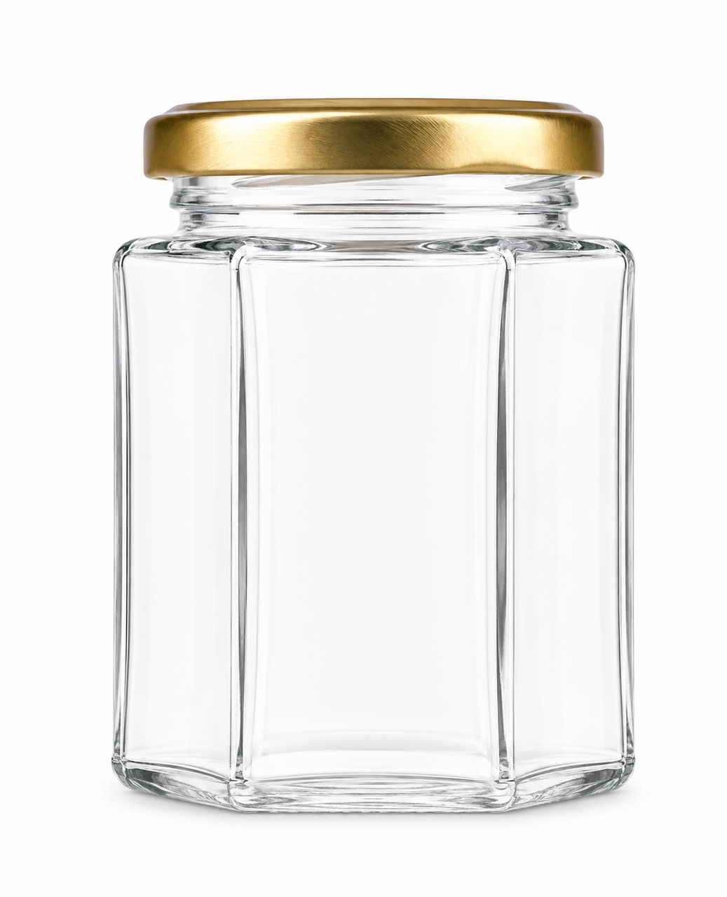 Jampot 196ml met gouden deksel