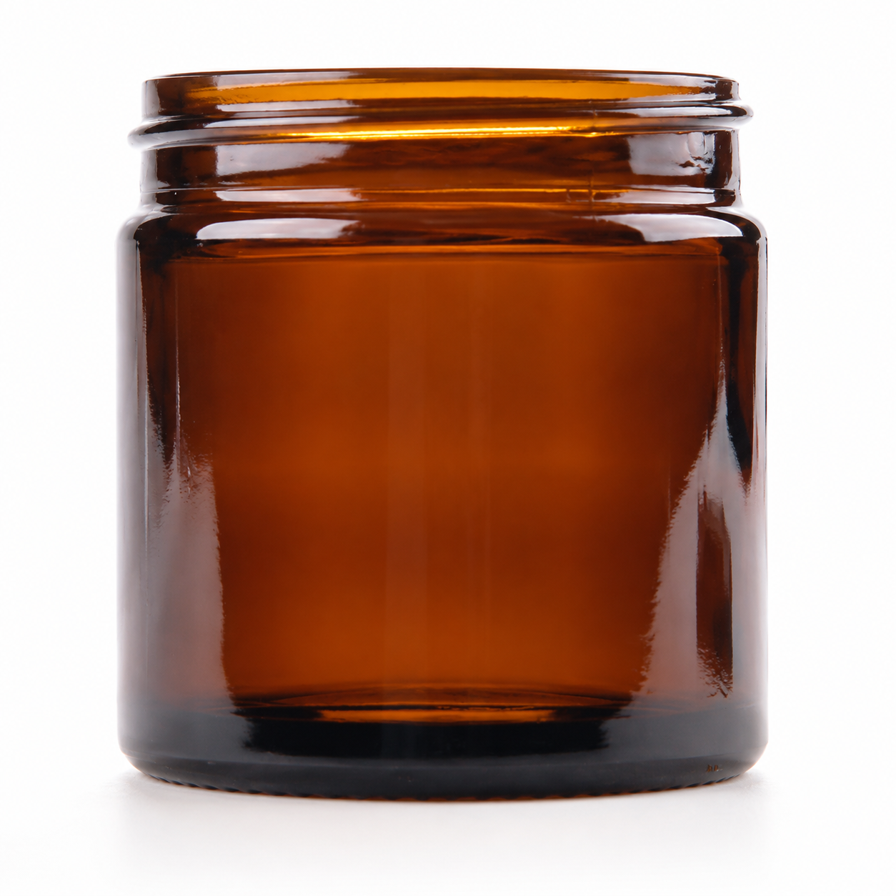 Zalfpot / Cr&egrave;mepot Bruin Glas 60ml zonder Deksel