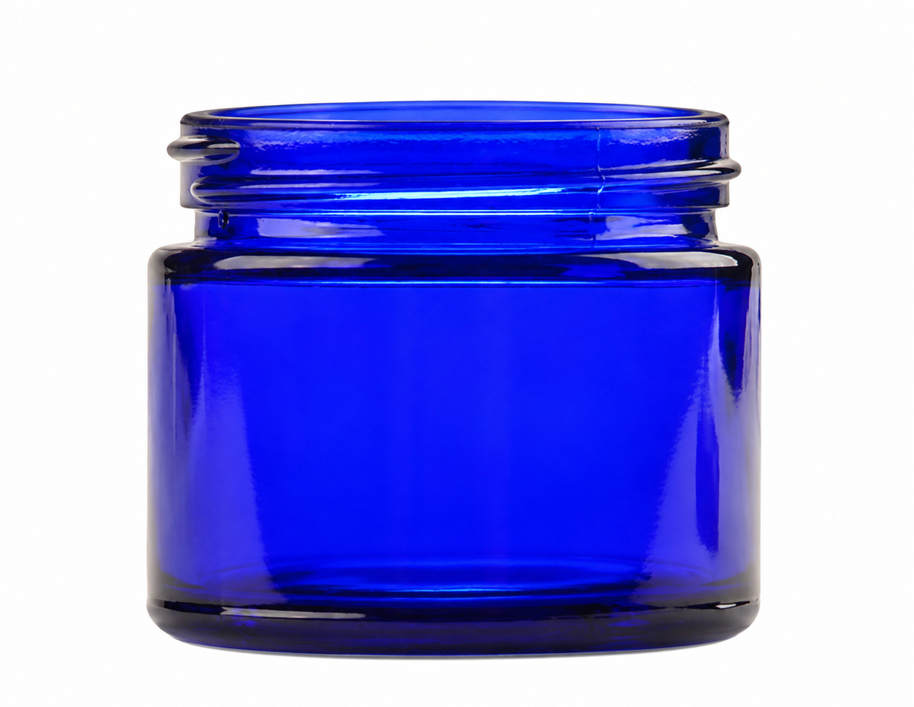 Kobaltblauw glazen potje 50 ml zonder deksel