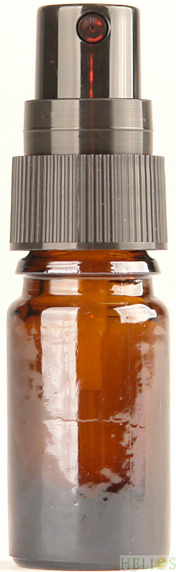 Fles 5ml amber met Zwarte Spraydop / Verstuiver