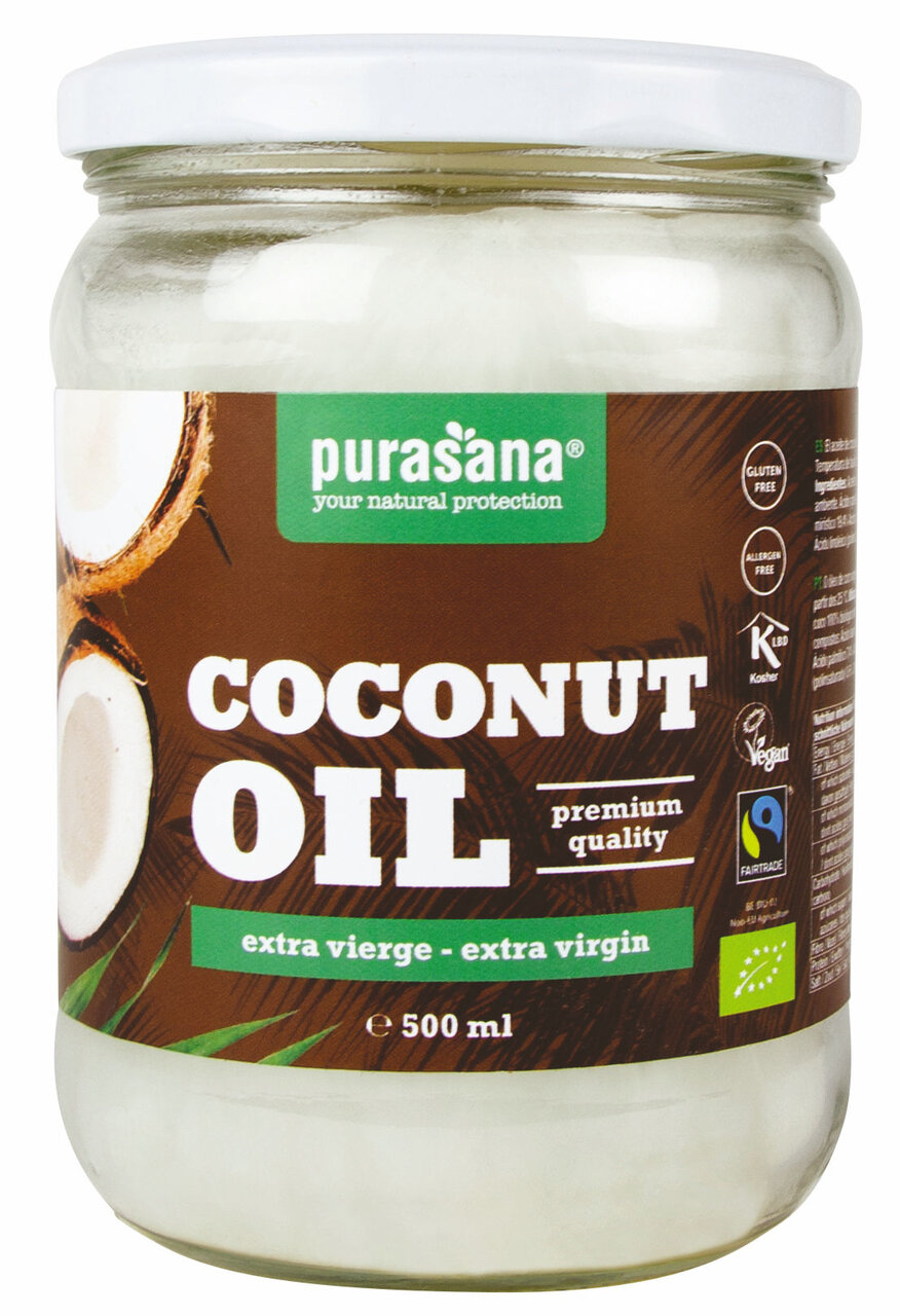 Purasana Kokosolie Olie Extra Vierge 500ml BIO / Fairtrade