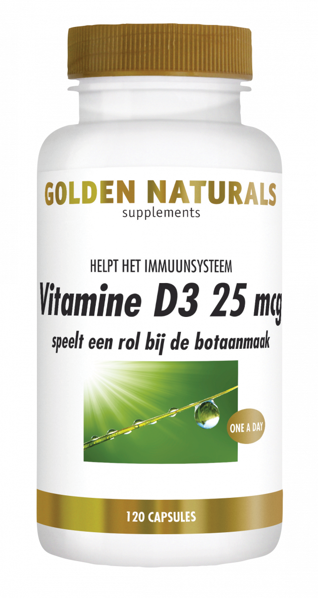 Golden Naturals Vitamine D3 25mcg