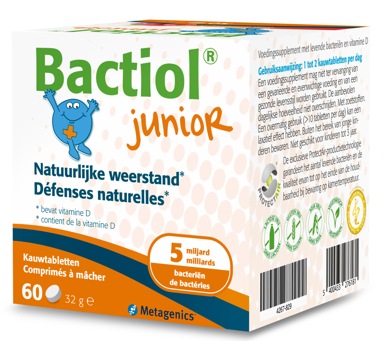 Bactiol Junior 60 Kauwtabletten