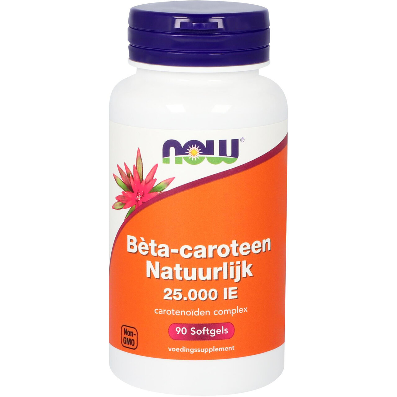 B&egrave;ta-caroteen Natuurlijk - 90 softgels - Vitortho / NOW