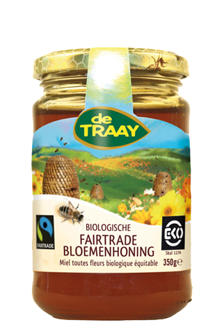 Fairtrade Bloemenhoning 350 gram - De Traay