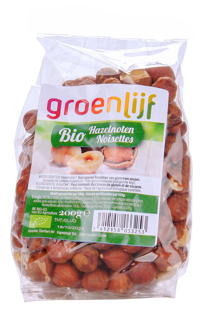 Groenlijf Organic Hazelnuts 500g
