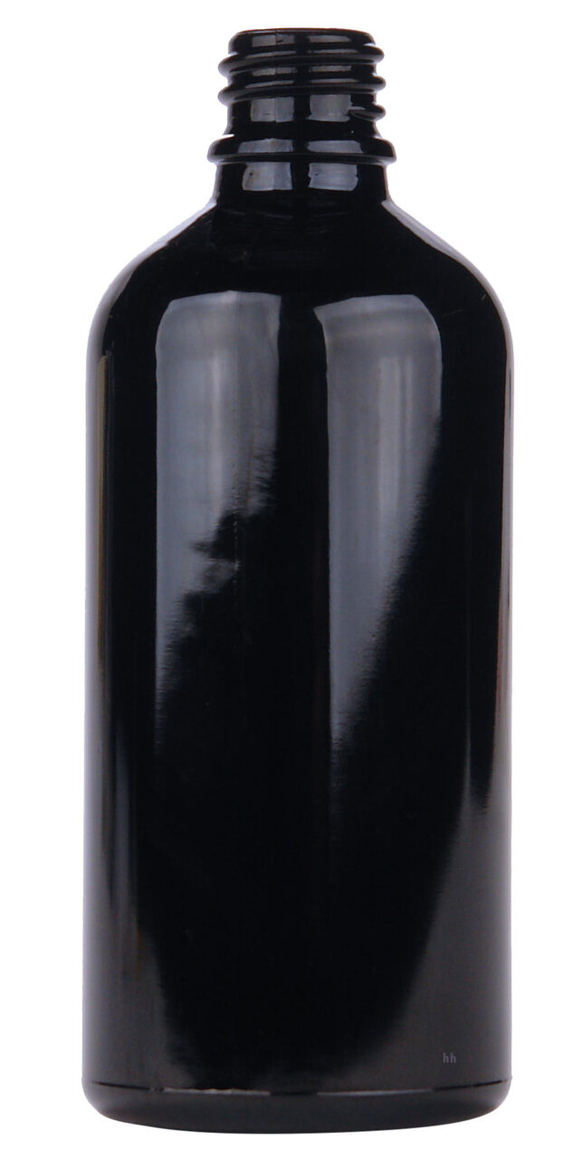 Druppelflesje 100ml Zwart Glas