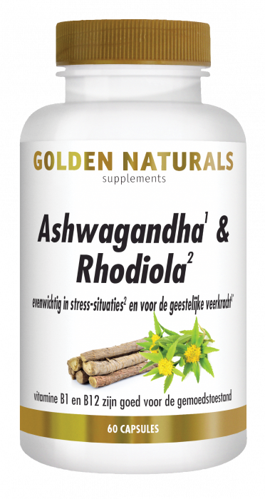 Golden Naturals Ashwagandha &amp; Rhodiola