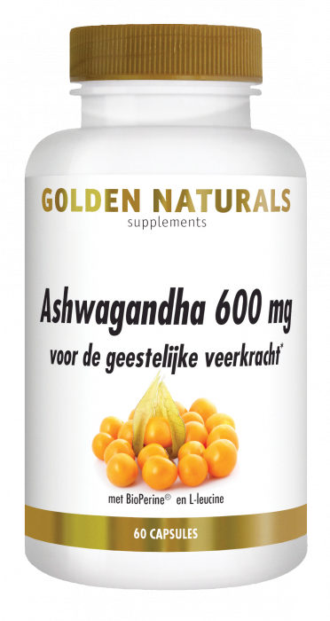 Golden Naturals Ashwagandha 600mg 60vcaps