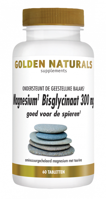 Golden Naturals magnesium bisglycinaat 60tbl