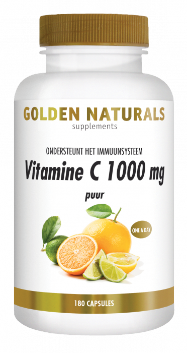 Golden Naturals Vitamine C 1000mg Puur 180 Capsules