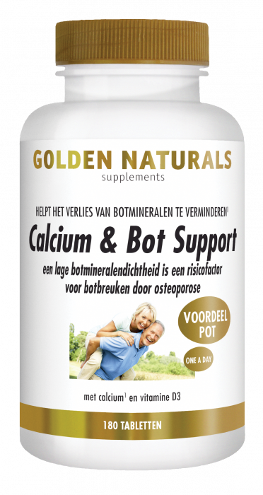 Golden Naturals Calcium &amp; Bot Support 180 Tabletten