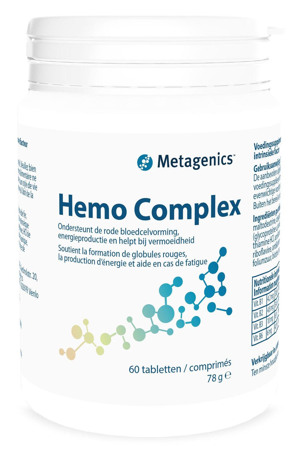 Metagenics - Hemo Complex - 60 tabl