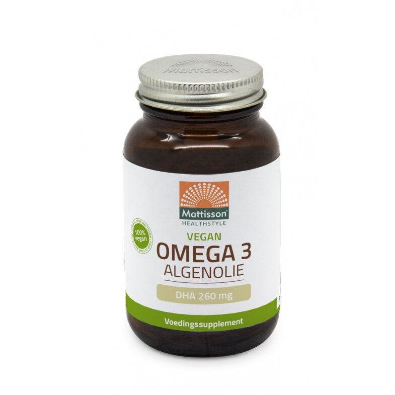Vegan Omega-3 Algenolie - DHA 260mg - 60 capsules - Mattisson