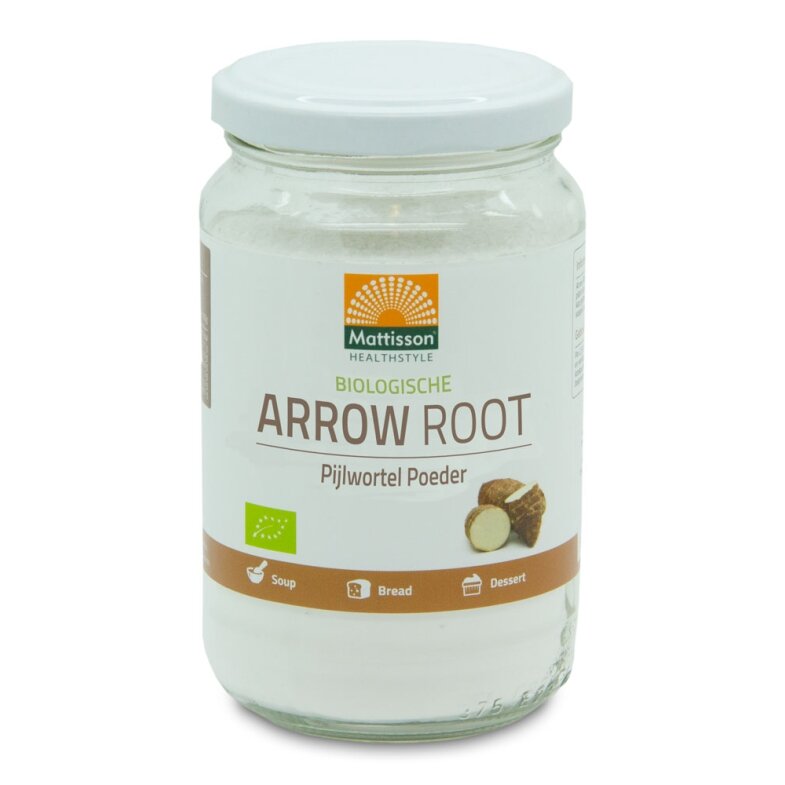 Biologische Pijlstaartwortel poeder - Arrowroot - 190 g - Mattisson