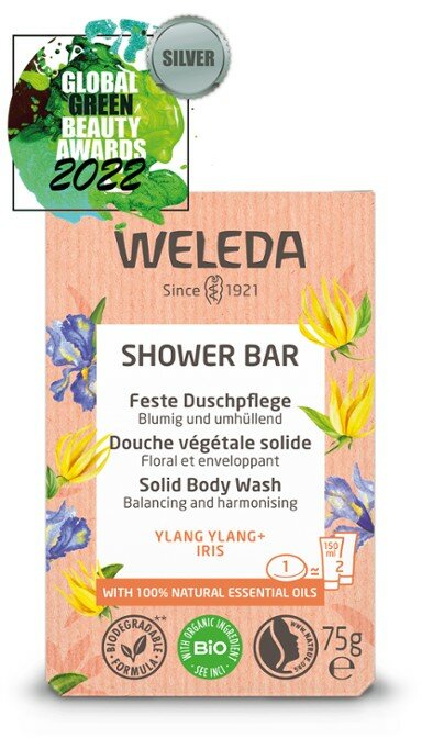 Shower Bar Ylang Ylang + Iris - 75 gram - Weleda