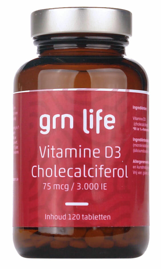GRN LIFE Vitamine D3 - 75mcg - 120tbl