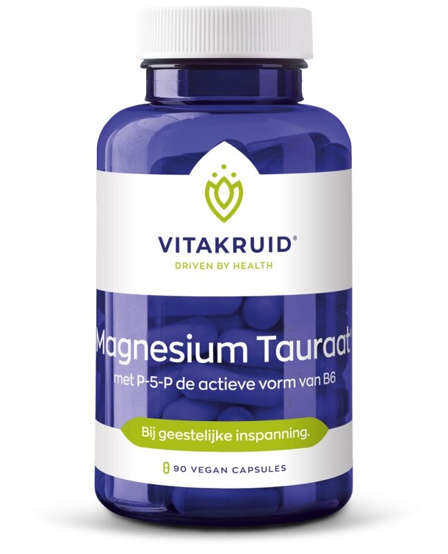 Magnesium Tauraat met P-5-P - 100Vcaps - Vitakruid