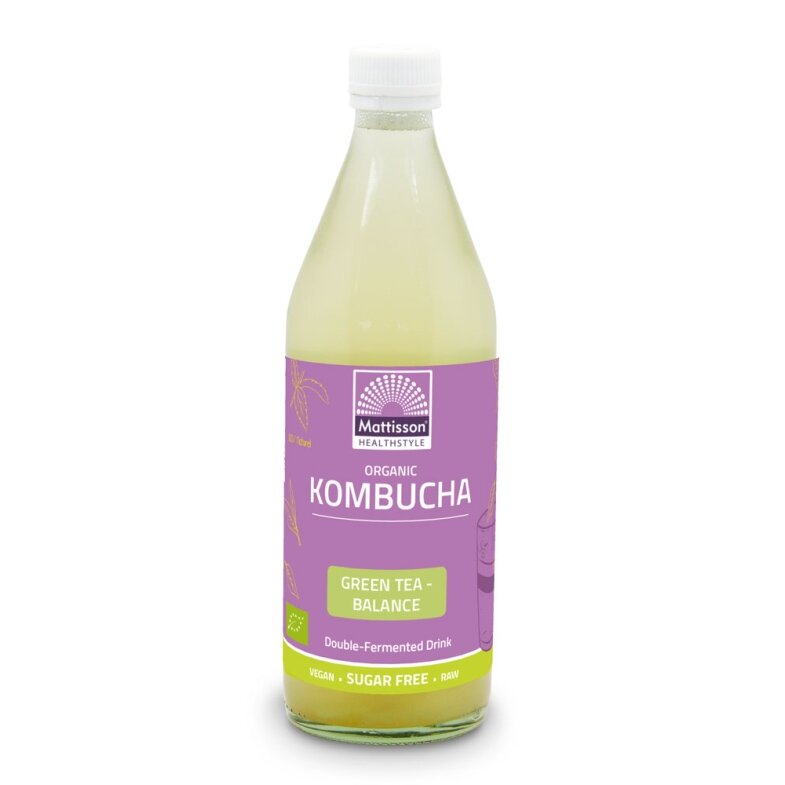 Biologische Kombucha - Green Tea Balance - 500 ml - Mattisson