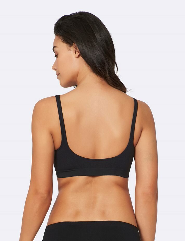 Bamboe Boody Shaper Crop Bra (BH) Zwart